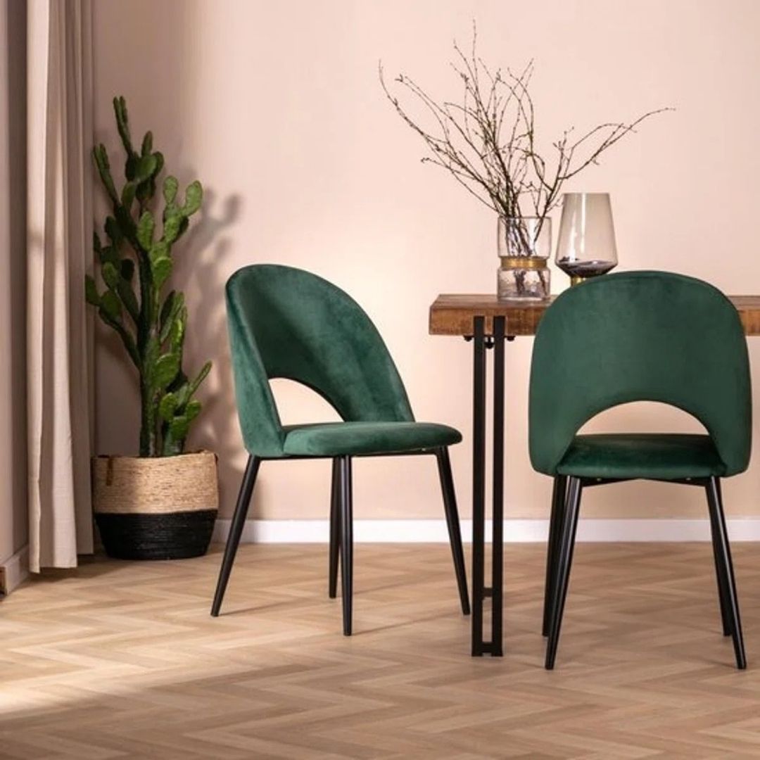 Lina® Nora Eetkamerstoelen - Groen