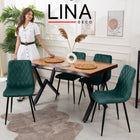 Lina® Elisia Eetkamerstoel - Groen
