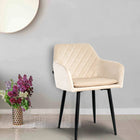 Lina® Noble Eetkamerstoel - Beige - Velvet