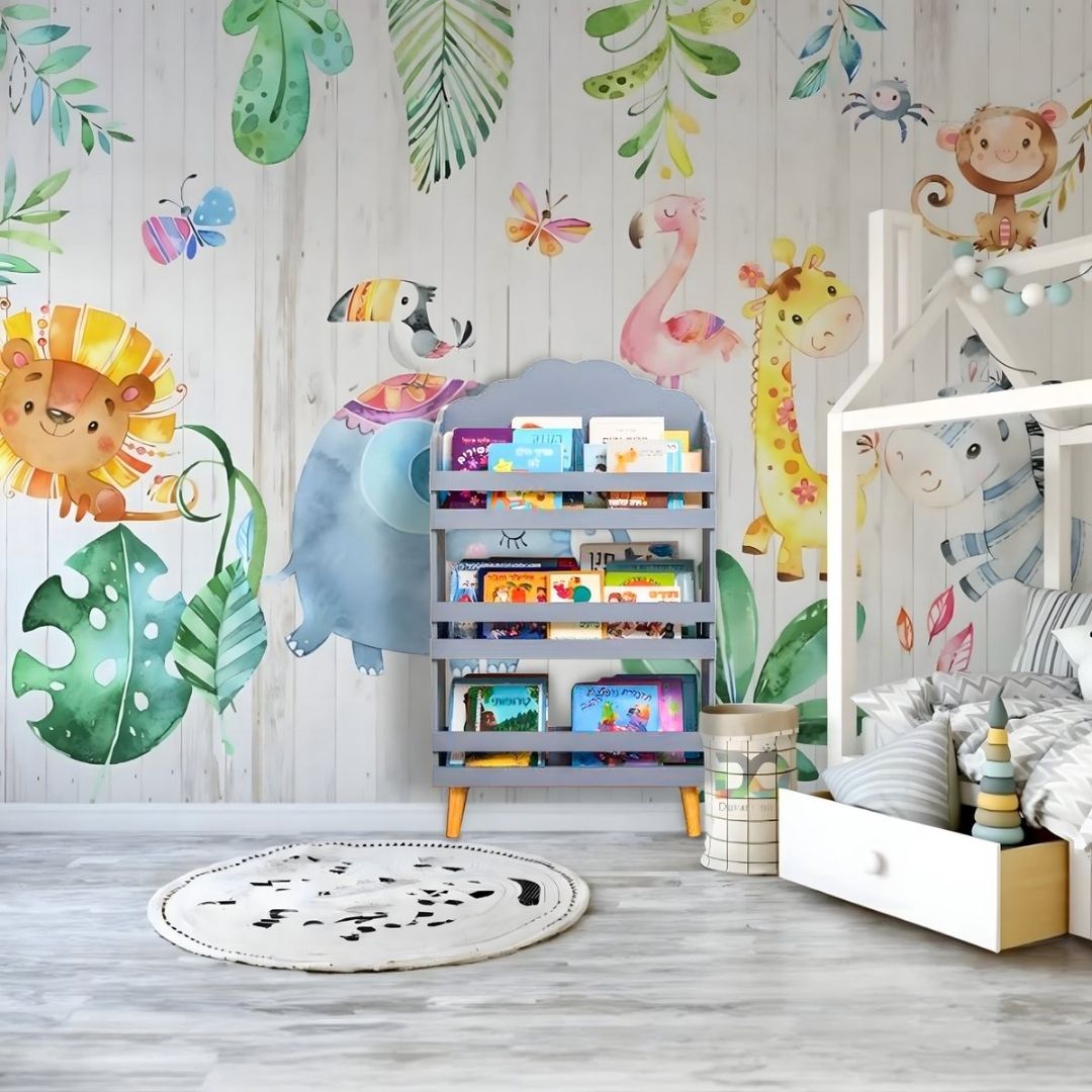 Atmosphera - Boekenkast voor kinderen, huis, grijs Atmosphera - Boekenkast voor kinderen, huis, grijs